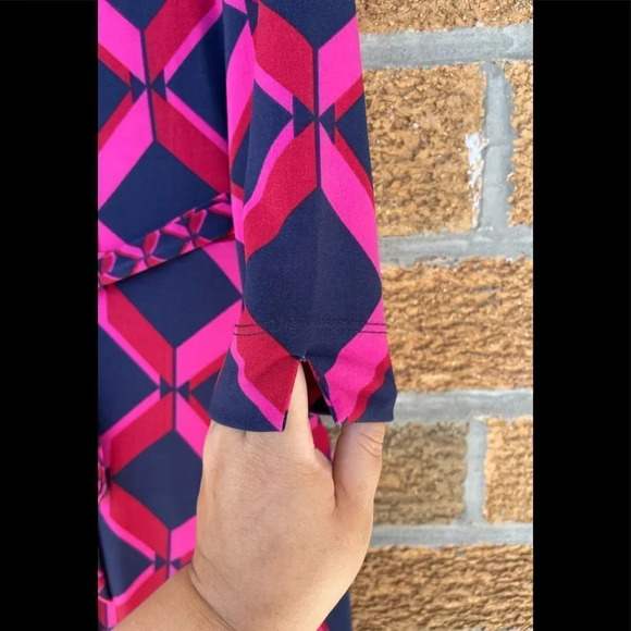 Monsoon Gabby Geo Print Shirt Dress size 8 - Picture 9 of 15